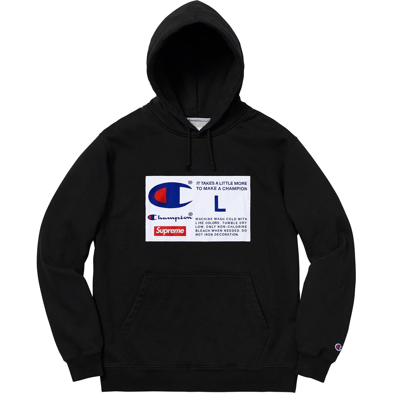 Supreme®/Champion® Label Hooded Sweatshirt view 5